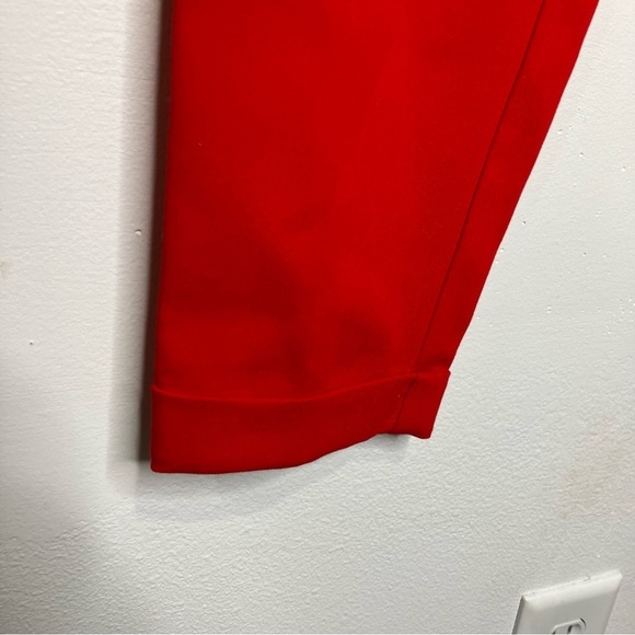 Loft bright red Marisa skinny pants size 8 - Picture 6 of 10